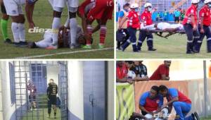 El Estadio Nacional sigue teniendo un pésimo terreno de juego y continúa propicionando graves lesiones a jugadores hondureños.