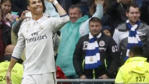 Cristiano Ronaldo anotó el primer gol del Real Madrid ante el Valencia.