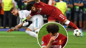 Salah salió lesionado de la final que el Liverpool perdió 3-1 contra el Real Madrid.