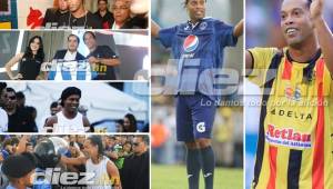 Ronaldinho cerró su gira en Honduras jugando un tiempo para el Motagua y otro con el Real España.