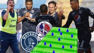 Diego Vázquez y el Motagua saben que tienen que ganar el juego ante el Olimpia de Pedro Troglio para alejarse más en el liderato. El 11 que prepara el DT de los azules.