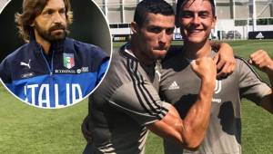 Pirlo espera que Dybala pueda entrenar con Cristino Ronaldo para que pueda ser titular.