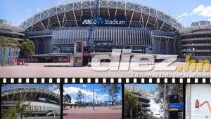 El estadio ANZ está teniendo unos trabajos de mantenimiento y la ciudad de Sídney no todavía no siente el juego. Fotos Eric Berry.