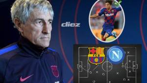 Sport, diario que sigue de cerca al Barcelona ha revelado un posible 11 que use el equipo culé ante el Napoli en Champions League. La gran sorpresa es el cambio de táctica, los de Setién formarían 3-5-2.