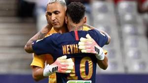Neymar no ha dudado en felicitar y destacar el nivel del portero costarricense, Keylor Navas, tras el título en la Copa de la Liga.
