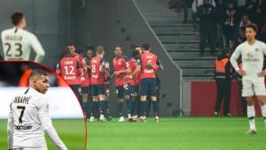 Ni Mbappé pudo evitar la goleada del Lille ante PSG. FOTOS: AFP