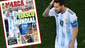 La portada del diario MARCA que lanza un duro dardo a Messi y Argentina.