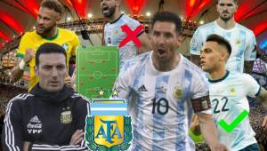 La Argentina de Lionel Messi se medirá este sábado por la noche ante la poderosa Brasil en el mítico Estadio Maracaná por la final de Copa América. Este sería el equipo albiceleste que el entrenador Lionel Scaloni mandaría a la cancha para hacer historia.