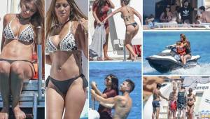 Messi se fue de vacaciones a la isla de Ibiza junto a Luis Suárez y Cesc Fábregas acompañado de sus mujeres Antonella Roccuzzo, Sofía Balbi y Daniela Semaan respectivamente.