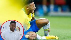 Neymar ha sido considerado un jugador que magnifica las faltas y hoy ha sido criticado por Julio Baptista. Fotos agencias