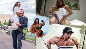 Natalya Kuznetsova, de 28 años, ha sorprendido al mundo con sus enormes musculos, incluso son más grandes que los de su esposo. VER EN FOTOS.