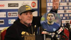Diego Maradona vertió unas declaraciones que no cayeron con agrado en Riquelme.