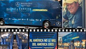 El América recibió este viernes un su sede un nuevo bus para trasladarse a sus partidos. Te dejamos las fotos de la nueva adquisición de las águilas.