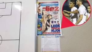 La portada de Diario DIEZ estuvo puesta en el camerino del estadio Cuscatlán y sirvió para la motivación del Alianza para vencer al Olimpia.