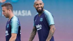 Arturo Vidal espera ser titular con Barcelona en el duelo ante Atlético de Madrid en el Wanda Metropolitano. Foto AFP