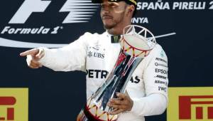 Lewis Hamilton se quedó con el primer lugar en el Gran Premio de España.