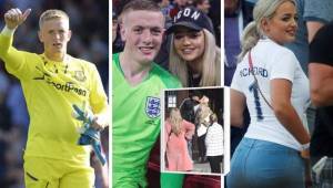 Jordan Pickford se casó con su novia de toda la vida, Megan Davison, y ha dado la noticia por su 'pinta'. El portero del Everton y de la selección inglesa lució con gorra y jeans rotos.
