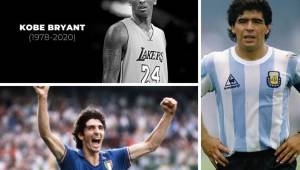 Un 2020 muy duro en todo el mundo. Te presentamos a los futbolistas y deportistas que perdieron la vida este año. Maradona, Kobe y 'El Macho' Figueroa.
