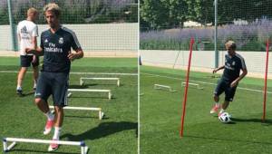 Coentrao regresó a los entrenos del Real Madrid y espera resolver su futuro en España.