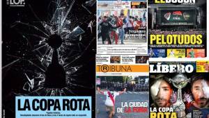 La prensa no dudo en llevar lo sucedido en el estadio Monumental a sus portadas y atacaron totalmente. Acá las principales portadas.