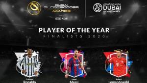 La entrega de los Globe Soccer Awards se realizará el 27 de diciembre en Dubai.