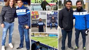 Amado Guevara se encuentra de gira por Europa observando entrenos del Barcelona, Espanyol y Girona. Ha estado en el Camp Nou y el Bernabéu. Acá las fotos.