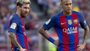 Lionel Messi y Neymar conforman la delantera del Barcelona esta temporada.