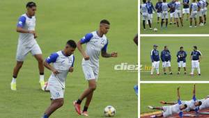 Honduras ya trabajó de forma oficial bajo el mando del Bolillo Gómez, el DT colombiano pudo contar con siete futbolistas y tuvo una charla durante la práctica. FOTOS: Neptalí Romero.