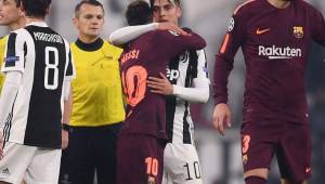 Dybala y Messi cruzaron palabras al término del partido.