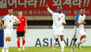 Abdiel Arroyo anotó el primer gol de Panamá ante la selección de Corea del Sur.