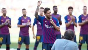 Lionel Messi aseguró estar orgulloso de ser el nuevo capitán del FC Barcelona.