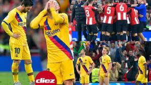 Athletic Bilbao eliminó de la Copa del Rey al Barcelona con gol de Iñaki Williams al 90+2. Los futbolistas del Barcelona salieron tristes.