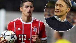 James Rodríguez estaría analizando dejar el Bayern Múnich por la mala relación con Niko Kovac.