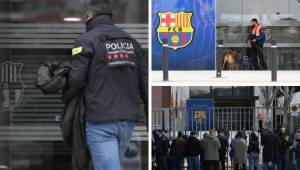 La policía registró este lunes las oficinas del Camp Nou, estadio del Barcelona. Todo esto para encontrar pruebas sobre el 'Barcagate'.