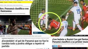 La prensa mundial hace eco del terrible error arbitral que deja a Panamá en el Mundial y a Estados Unidos fuera de Rusia. Honduras se fue al repechaje por culpa del gol fantasma.