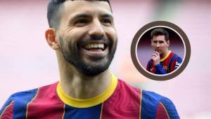El delantero argentino, Sergio Agüero, espera poder jugar al lado de Messi en el Barcelona.