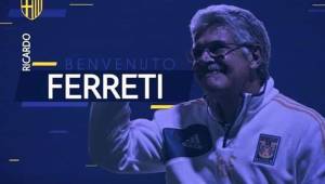 El Parma dio la bievenida a Ricardo Ferretti, pero luego borraron la publicación de Facebook.