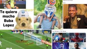 La Bicolor derrotó a Costa Rica desde la tanda de penales y 'Buba' López es el gran protagonista de los memes. Las redes sociales estallaron tras finalizar el partido.