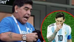 Maradona salió al paso y defendió a Messi tras la goleada que recibió Argentina de Croacia en el Mundial.