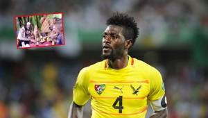 Emmanuel Adebayor compartió con niños necesitados en Togo.