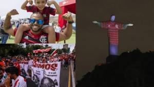River Plate y Flamengo se enfrentan esta tarde por la final de la Copa Libertadores. Los aficionados de ambos equipos han puesto la fiesta en Lima, Perú. Aquí algunas fotografías.