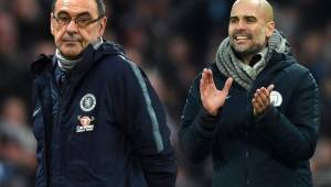 Maurizio Sarri y Pep Guardiola, unidos contra al racismo.