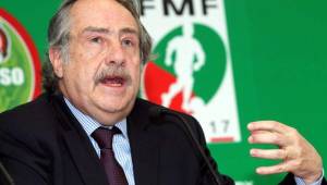 El presidente de la Federación mexicana de fútbol, Decio de María, renunció a la presidencia de la Femexfut de forma irrevocable. Foto cortesía