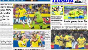 Los medios brasileños destacaron la paliza por 7-0 de la Canarinha a la Bicolor. También destacaron el triunfo de su combinado femenino en el Mundial.