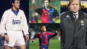 Varios de estos futbolistas jugaron el Clásico Español con las dos camisas, la del FC Barcelona y Real Madrid.