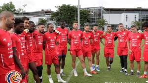 Costa Rica entrenó este jueves en el Proyecto Gol sin Jimmy Marín. Foto @Fedefutbolcrc