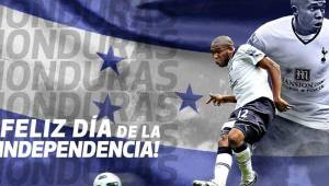 El Tottenham envió un mensaje de felicitación a Honduras con una foto de Wilson Palacios.