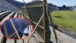 El estadio Nacional de Tegucigalpa fue construido en 1948 y desde esa época no se le han hecho cambios en su estructura. Fotos Marvin Salgado