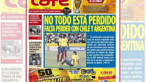 Así fue la portada polémica del diario Late de Cuenca, Ecuador que prácticamente sentenció a la selección en las eliminatorias mundialistas.