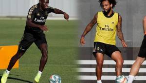 Mendy y Marcelo regresaron a los entremientos del Real Madrid.